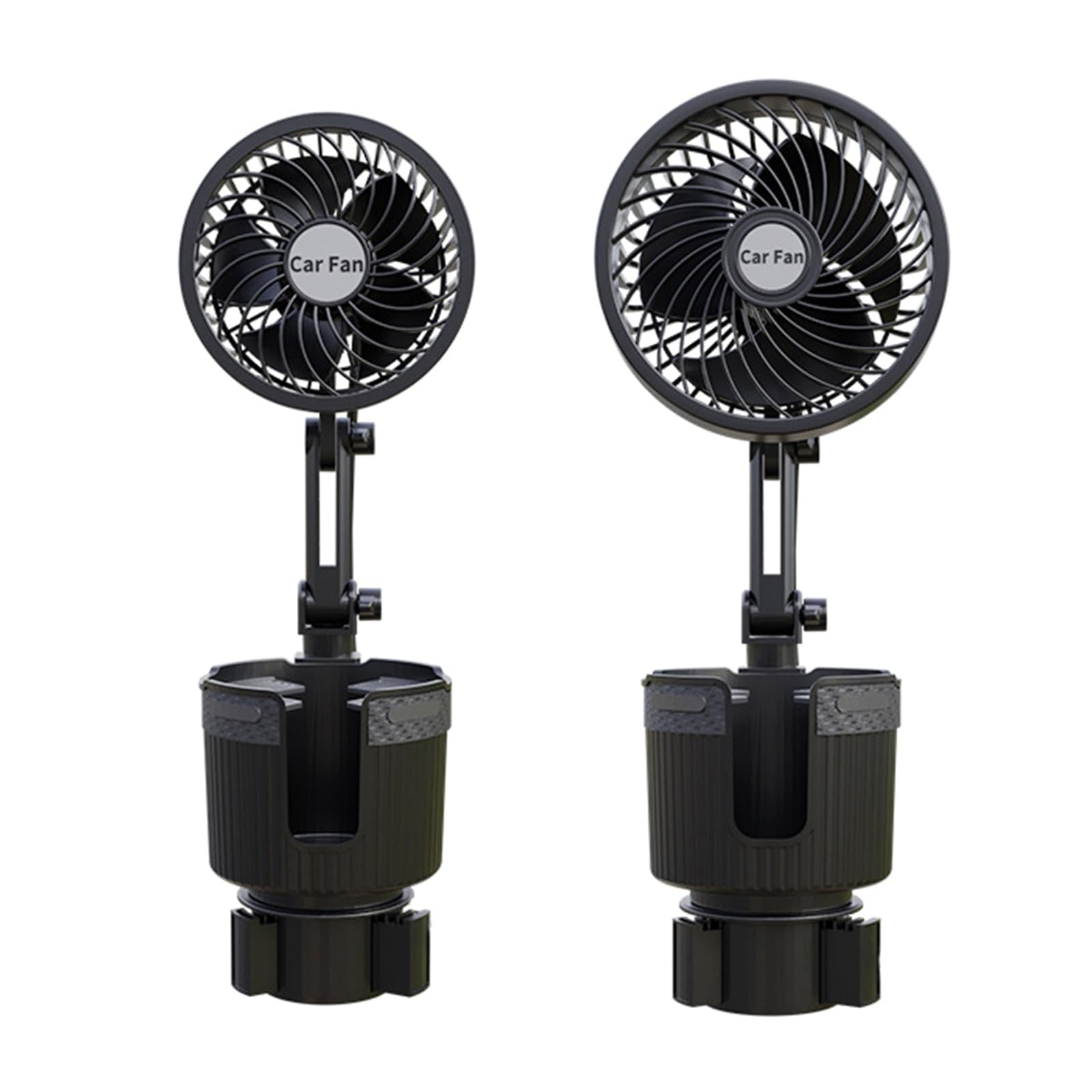 GRABLOOM 4Universal for SUV Truck Boats Car Large Wind Fan Air Cooling Adjustable Cup Holder Fan Coolers Air Fan Accessory Laptop Fan