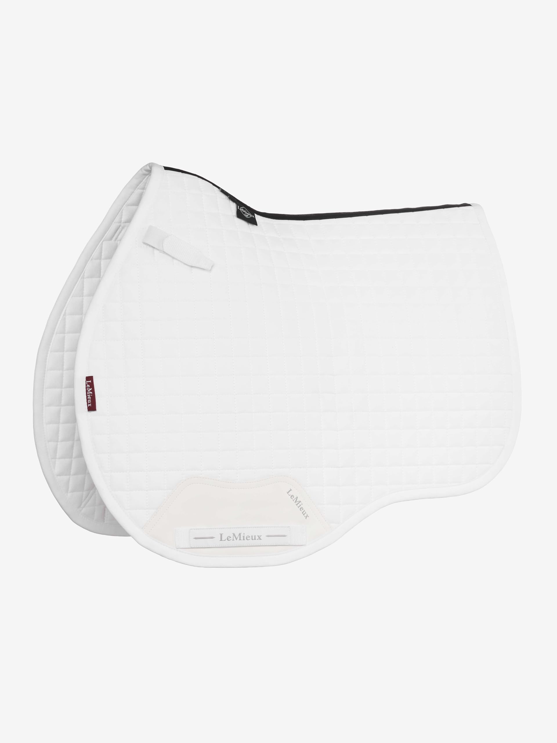 LeMieux Cotton GP Square - Equestrian Saddle Pad - High Wither - White - Large — image 1