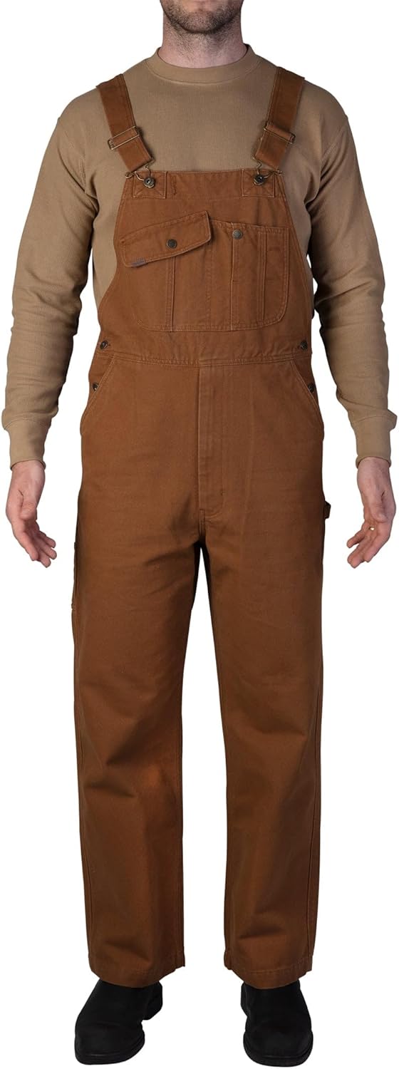Smith's Workwear Men's Duck Canvas Bib-overall