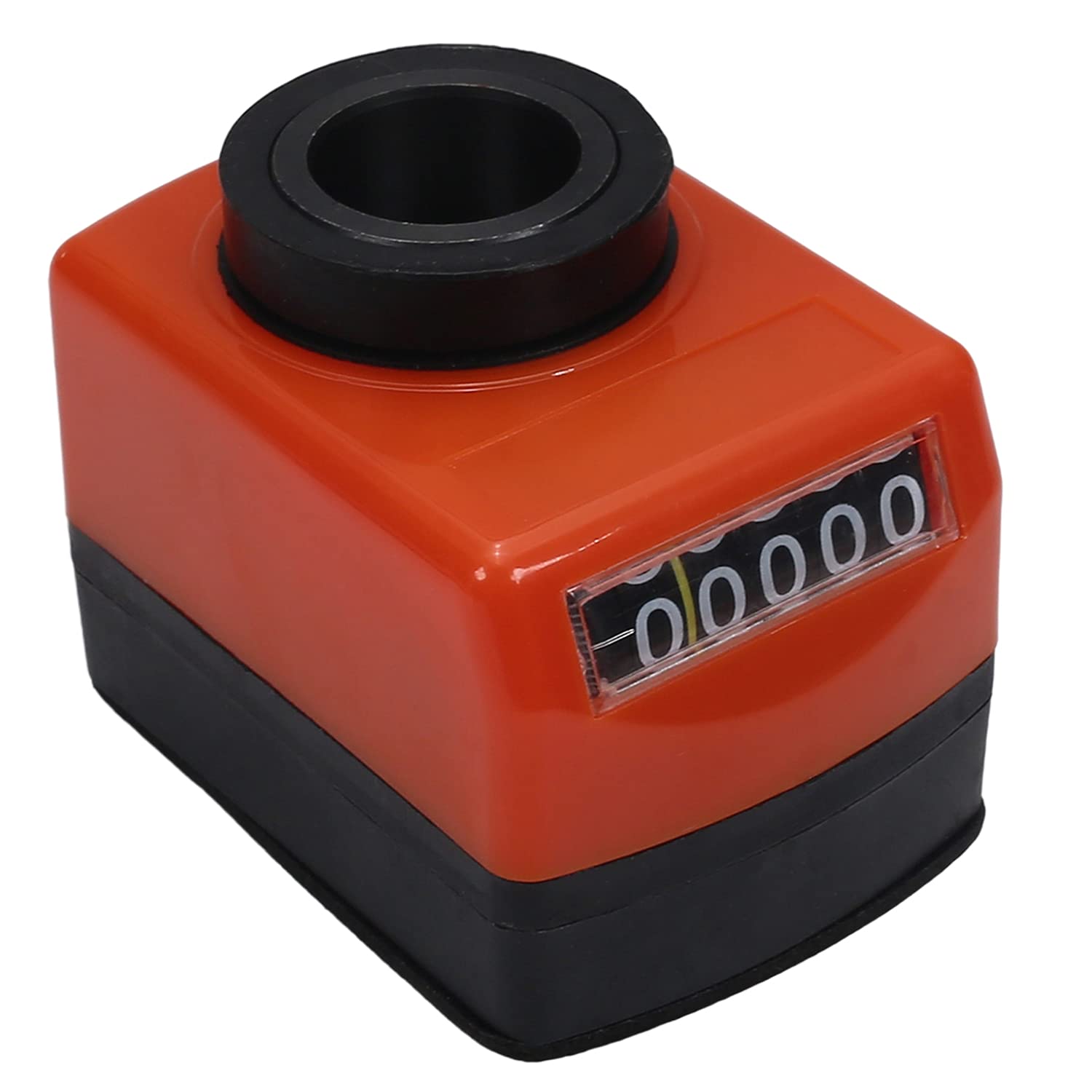 Othmro 0912-2.0E-20-O-S-B Bore Diameter Digital Position Indicator Counter Machine Accessory Lathe Machine Parts Reinforced Nylon Mechanical Counter Tally Counter Black Orange