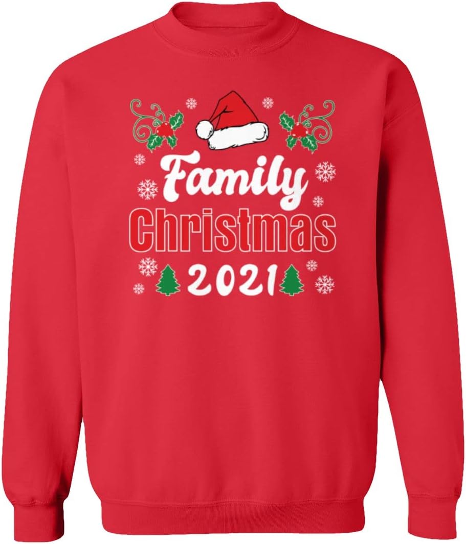 Family Christmas 2021 Xmas Unisex Sweatshirt Crewneck Sweater