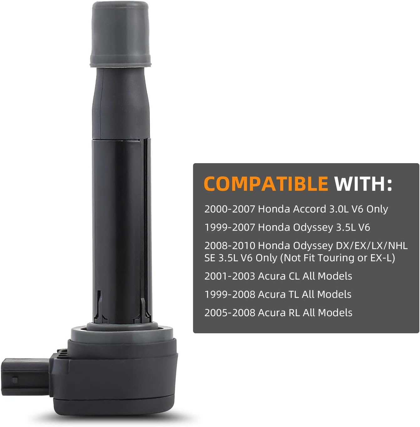 DEAL Ignition Coil Pack, Compatible with Honda Accord Odyssey Acura CL TL RL 3.0L 3.2L 3.5L V6 Replaces UF488 UF242 UF412, Set of 6