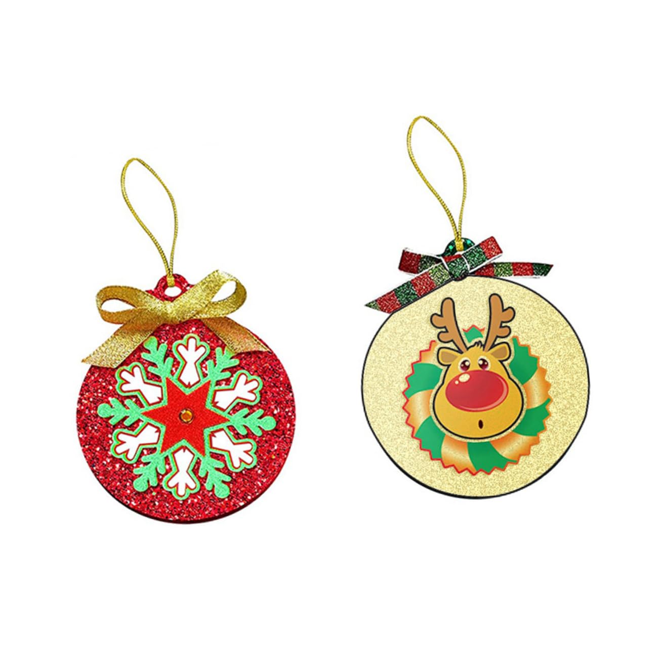 NUOBESTY 12pezzi Stampo Silicone Per Creazioni Fai Da Te Stampo Rotondo Per Plaque Natalizie e Portachiavi Silicone Flessibile Per Decorazioni Natalizie e Artigianato
