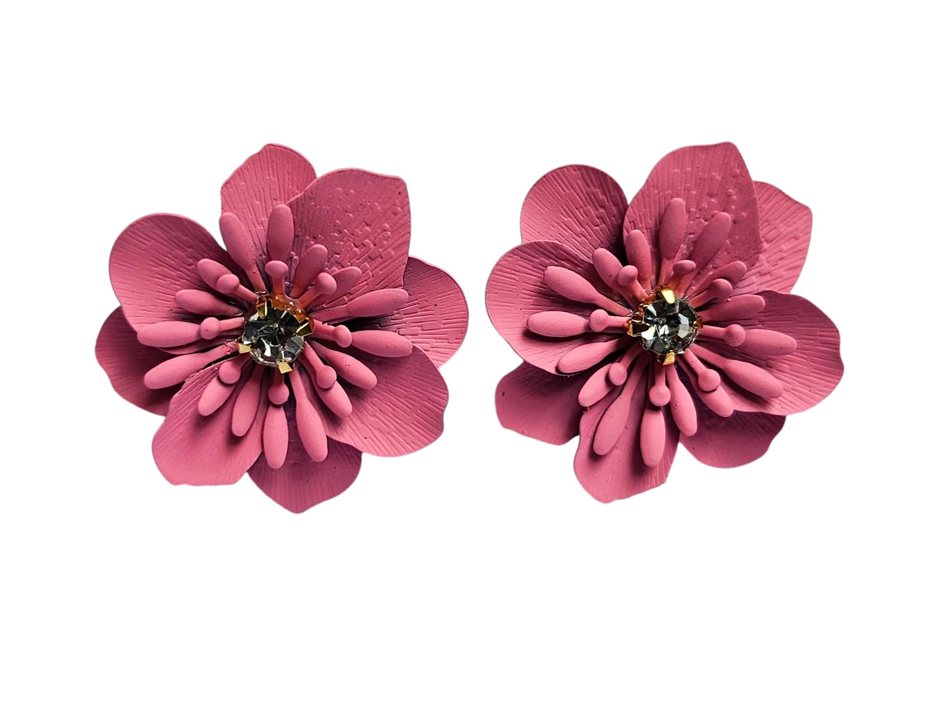 PrezzieBush COLORED MATCHING WESTERN STYLE LIGHT WEIGHT FLOWER SHAPE STUD EARRINGS (PINK) (B0DFYM4M7Q) Amazon Price History, Amazon Price Tracker