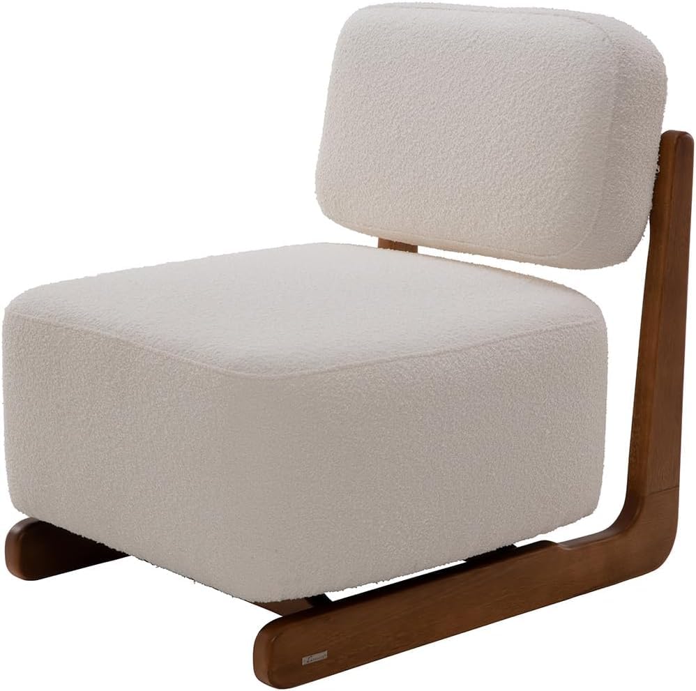 Modern Slipper Chair for Livingroom & Bedroom |Scandinavian Lounge Chair Chair Modern & Luxary Low Accent Chair for Home Decor.-image-1