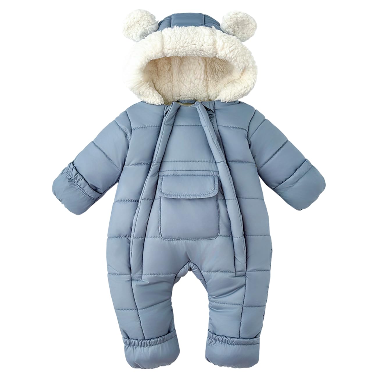 Baby Boy Winter Fleece Snowsuit Jacket Toddler Girl Jumpsuit Warm Snow Suit Coat