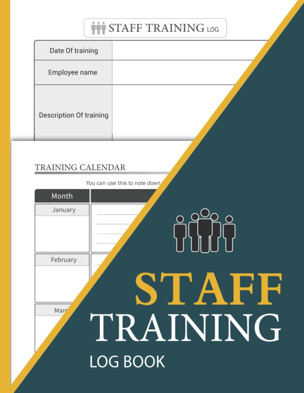 Staff Training Log Book: Employee training record, Perfect to manage employee training sessions A4.