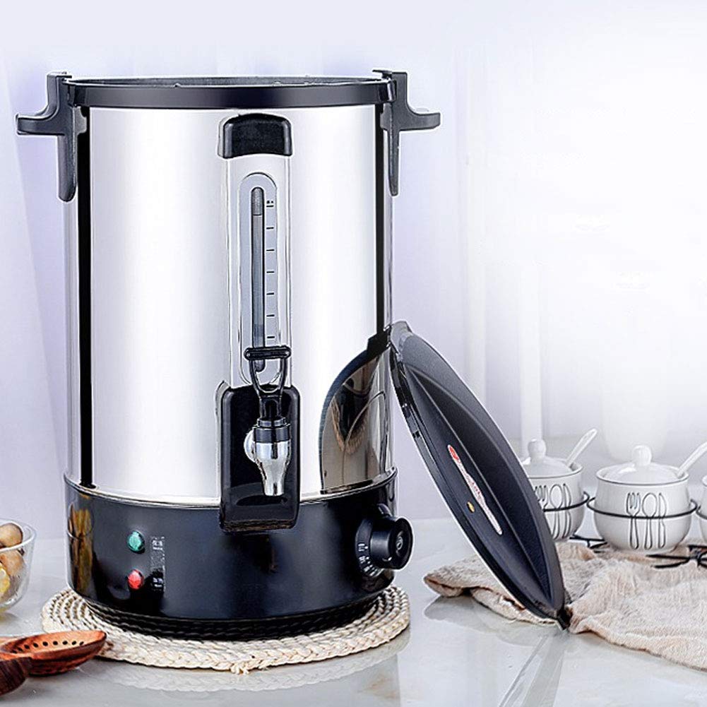 Elektrischer Getränkespender, Wasserkocher aus Edelstahl, gewerbliche Kaffeemaschine, Wasserkocher mit Kontrollleuchte für Getränke – ideal für Partys