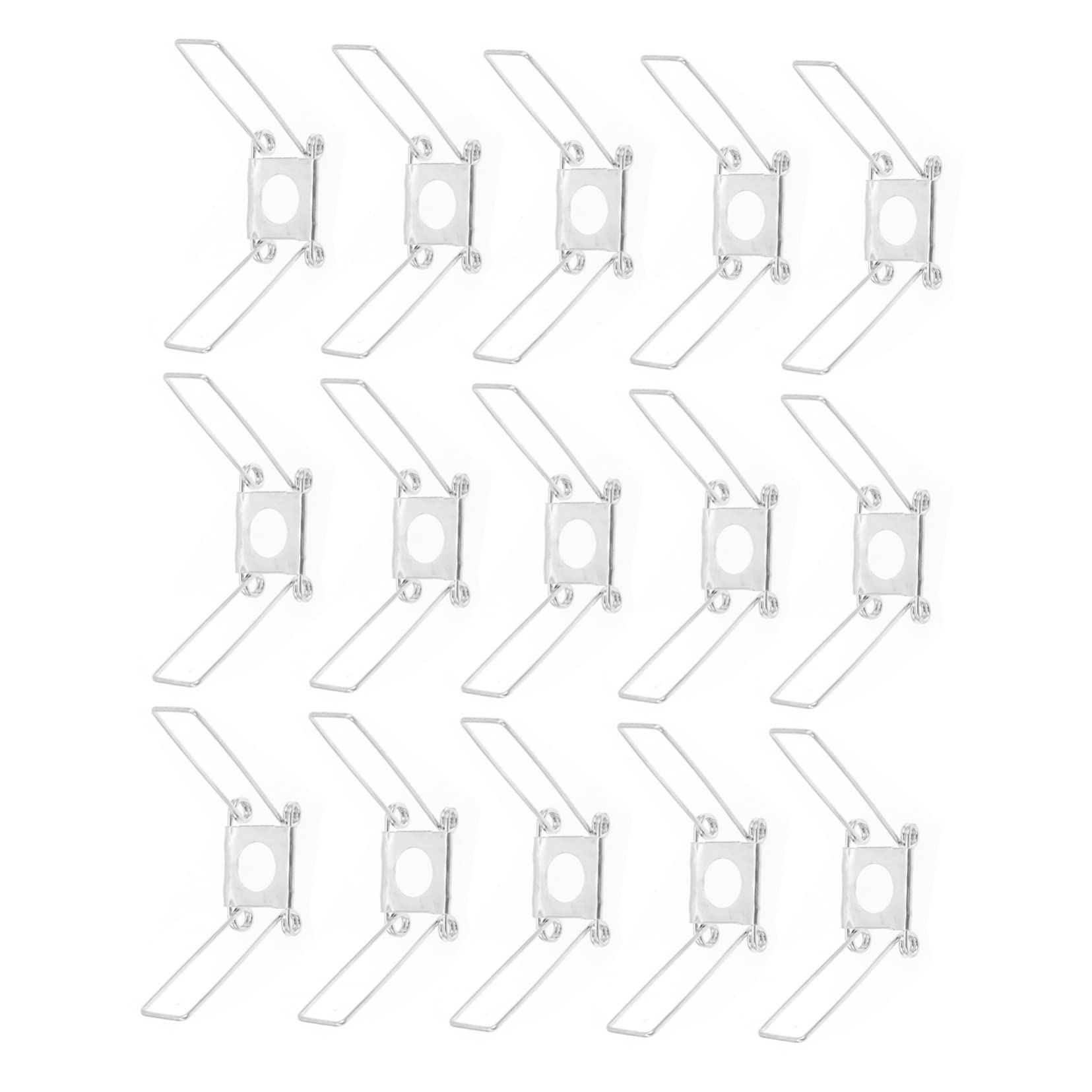 OSALADI 20pcs Lamp Iron Spring Clips,Lampshade Spring Clips,Lamp Shade Light Bulb Clip,Downlight Panel Lamp Spring Clips