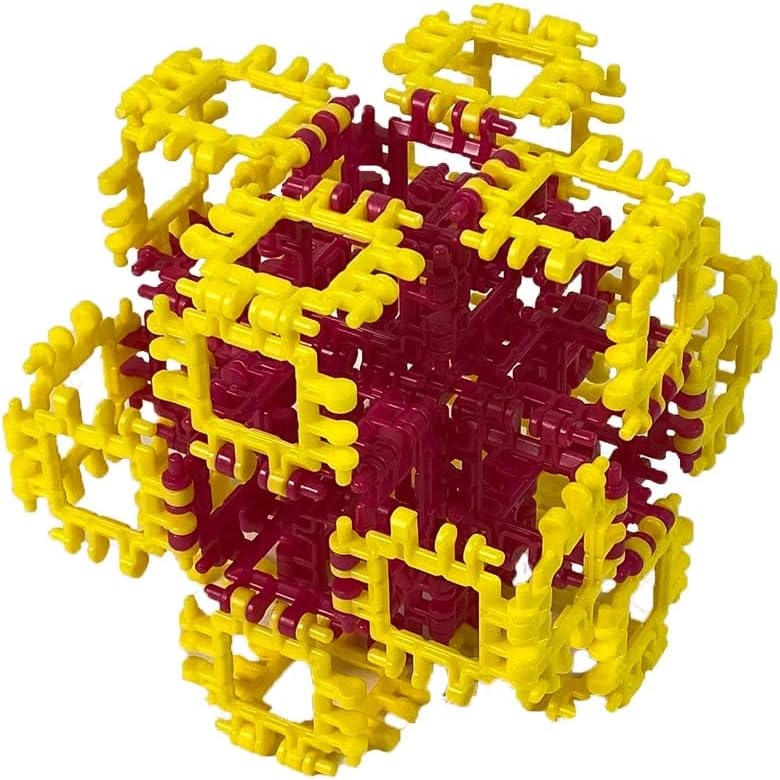 That Hinge Toy 150 Piece Red + Blue Set, Dinosaur + More STEM Construction Toy Building Set