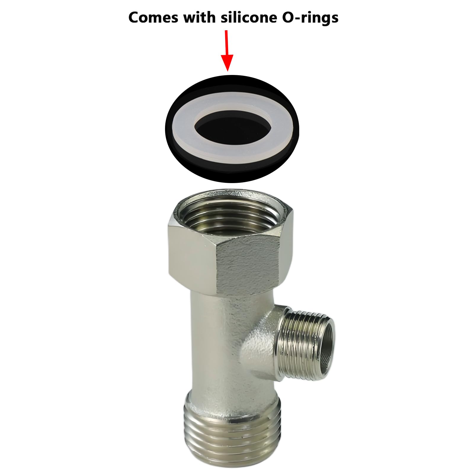 Brass 3-Way Tee Adapter - Plumbing Supplies -5