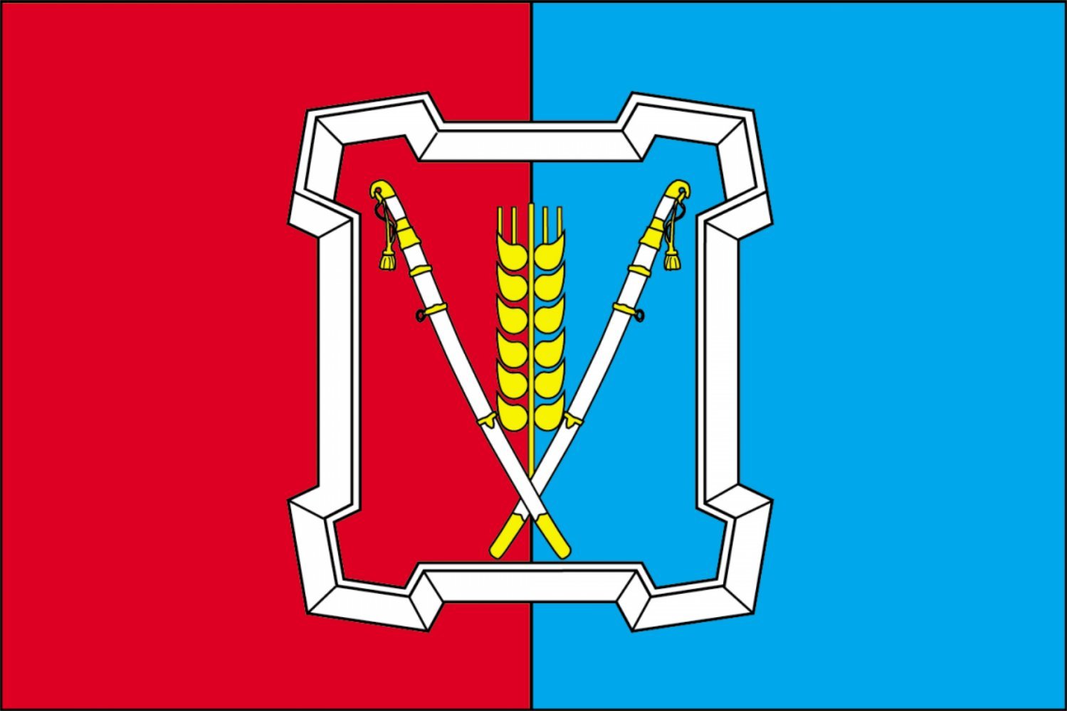 Drapeau Kursky rayon Stavropol kray pavillon haut de gamme grand format