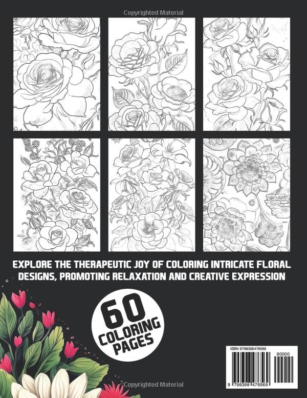Miniatura 2 de Seasons of Flowers Adults Coloring Book Discover the Beauty of Nature Through Exquisite Coloring Pages