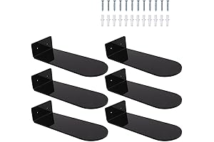 6pcs Floating Shoe Shelves For Men