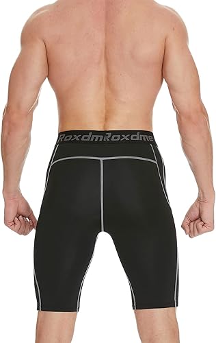 Miniatura 3 de Paquete de 5 o 1 pantalones cortos de compresión para hombre, pantalones cortos deportivos de elastano, para entrenamiento, correr, ropa
