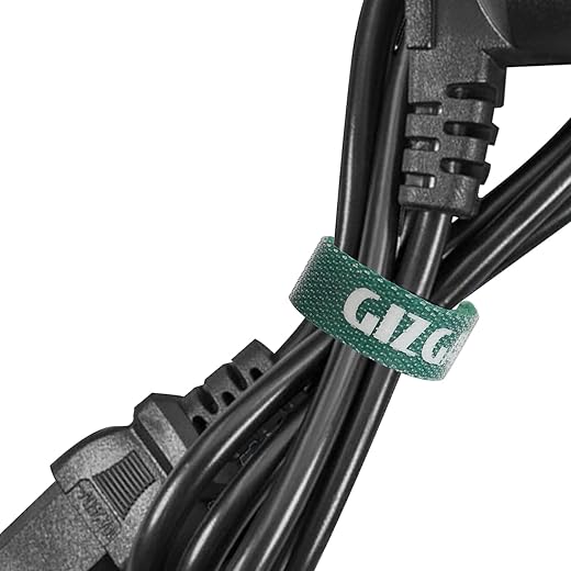 Gizga Essentials Cable Organiser, Cord Management System for PC, TV, Home Theater, Speaker & Cables, Reusable Cable Organizer for Desk, WFH…