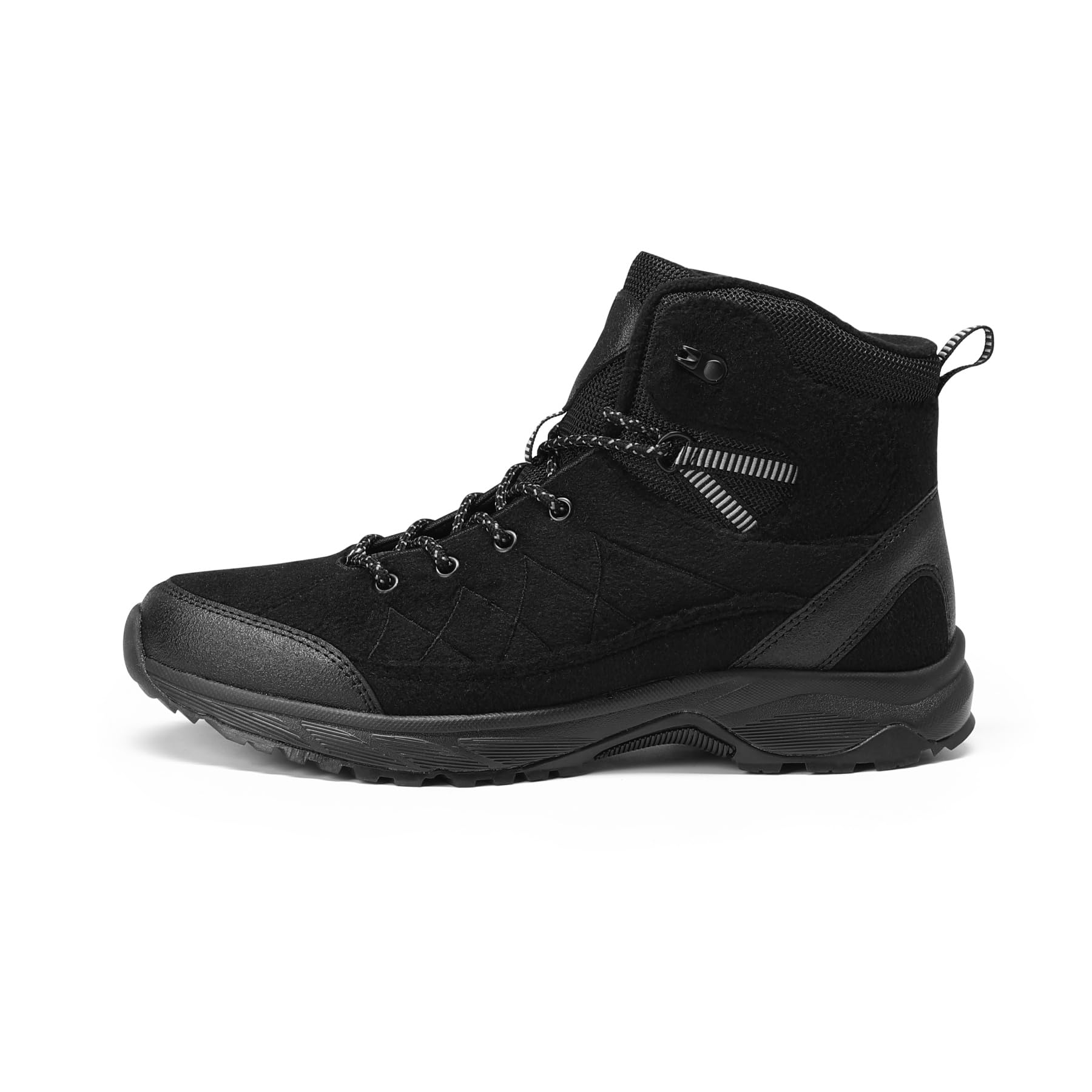 YOUTHUP chaussures montantes de randonnée homme chaudes respirantes | Doublure polaire tige protectrice semelle EVA adhérente amorti stable confort chaud pour travail balades et sentiers