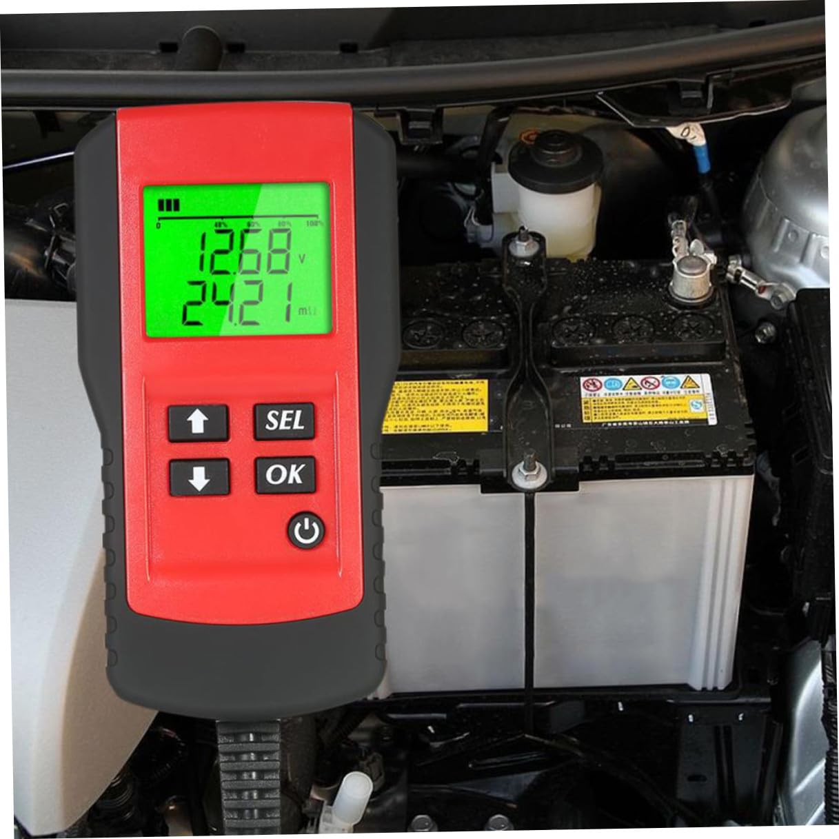 Garneck Tester per Batterie Auto Strumento Controllo Carica Resistenze Capacità Monitoraggio Tensione 12V