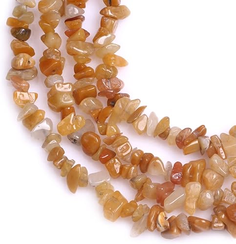 Miniatura 3 de Gemas para armar collares, de la marca Joe Foreman, de 34 pulgadas, Piedra, Jade amarillo, 7MM