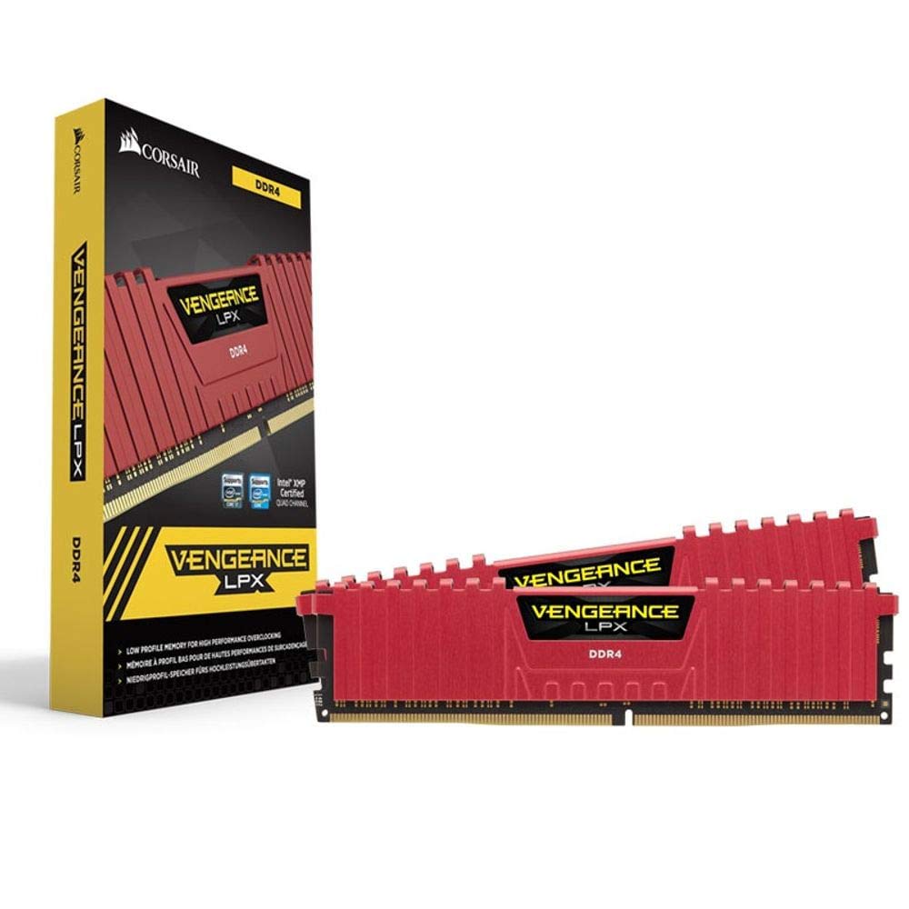 Corsair CMK16GX4M2A2133C13R Vengeance LPX 16 GB (2 x 8 GB) DDR4 2133 MHz C13 XMP 2.0 High Performance Desktop Memory Kit, Red — view 16