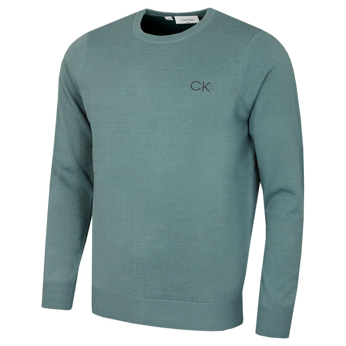 Calvin Klein Mens Round Neck Golf Sweater - Sage - XXXXL