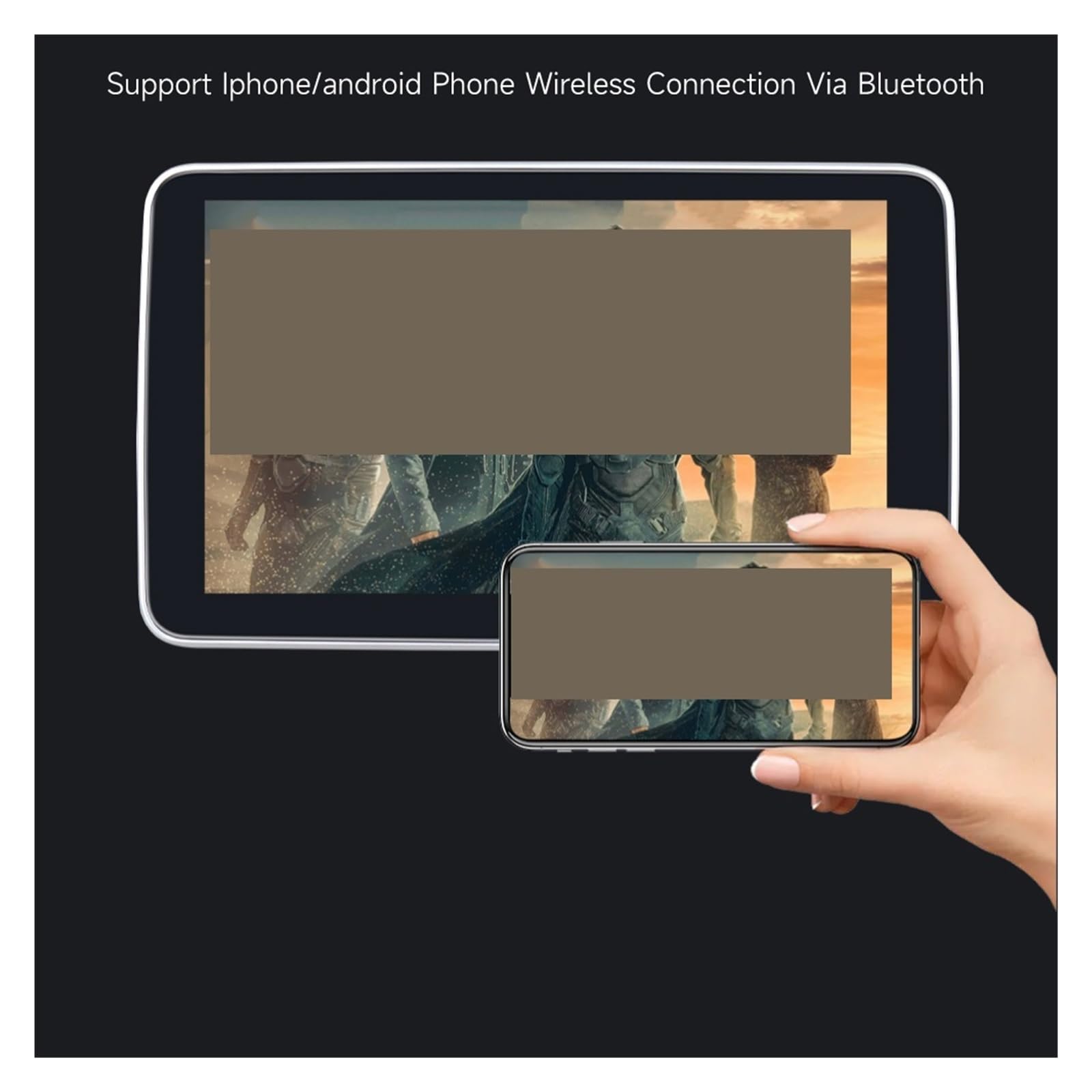 11,6''/10,1'' Monitor Zagłówkowy Wyświetlacz IPS Ekran Dotykowy Do Odtwarzacza Wideo Muzyki Samochodowej Na Tylnym Siedzeniu FM Bluetooth HDMI Łatwa Konfiguracja Na Wycieczki(11.6 1PCS)