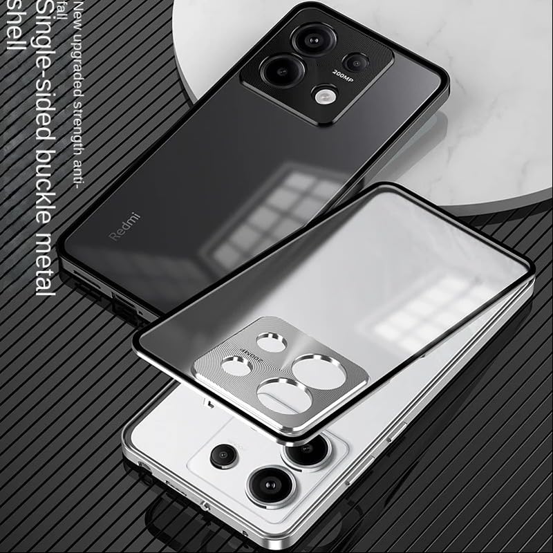 MILLION CASES Redmi Note 13 Pro Black Case Black Aluminium Glass - Image 6