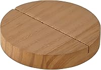 Vista 9 de SOFFEE DESIGN Reloj de mesa de una pieza con hoja de hierro con base de madera, reloj de escritorio sin tictac funciona con pilas para sala de Negro