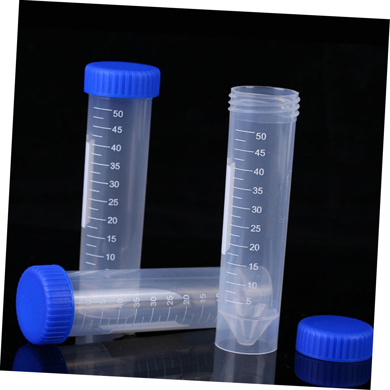 SOLUSTRE 81piezas Tubos de Centrífuga Tubos de Ensayo de Plástico con Tapa para Equipos de Laboratorio para Experimentos de Química Casa o Clase