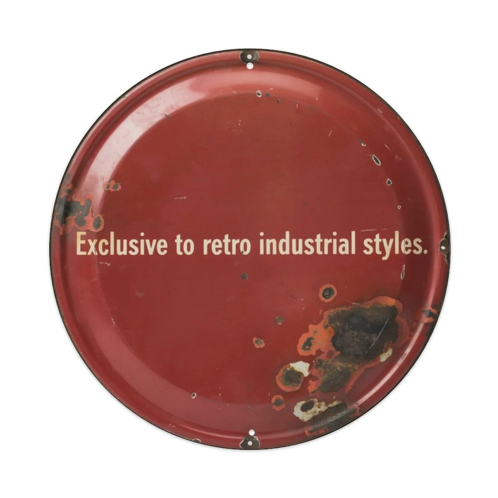 Exclusive To Retro Industrial Styles. Metal Tin Sign Plaque