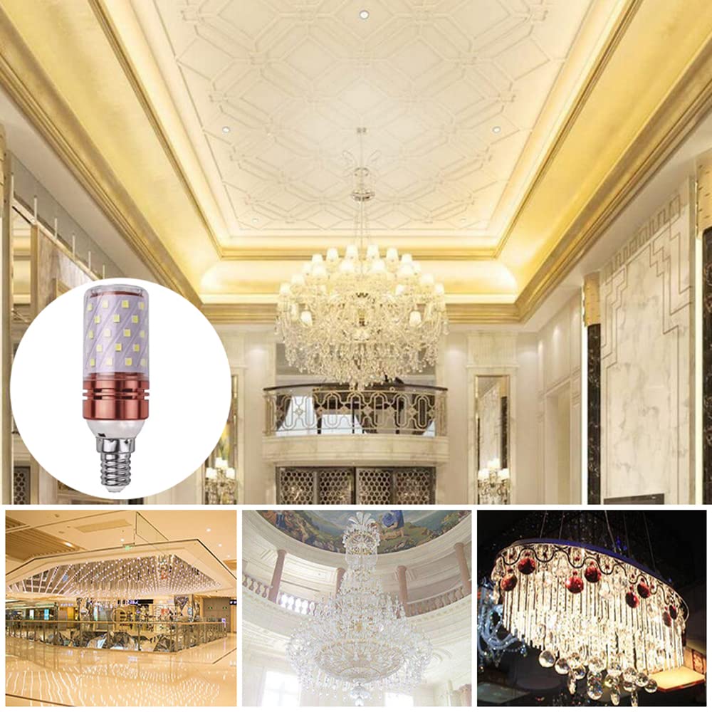 Confezione da 10 lampadine, lampadina LED a mais da 16 W (equivalente a 160 W), non stroboscopica, non dimmerabile CA 100 V-240 V, presa E14 a corrente costante, casa/commerciale 6000k Cool White E14