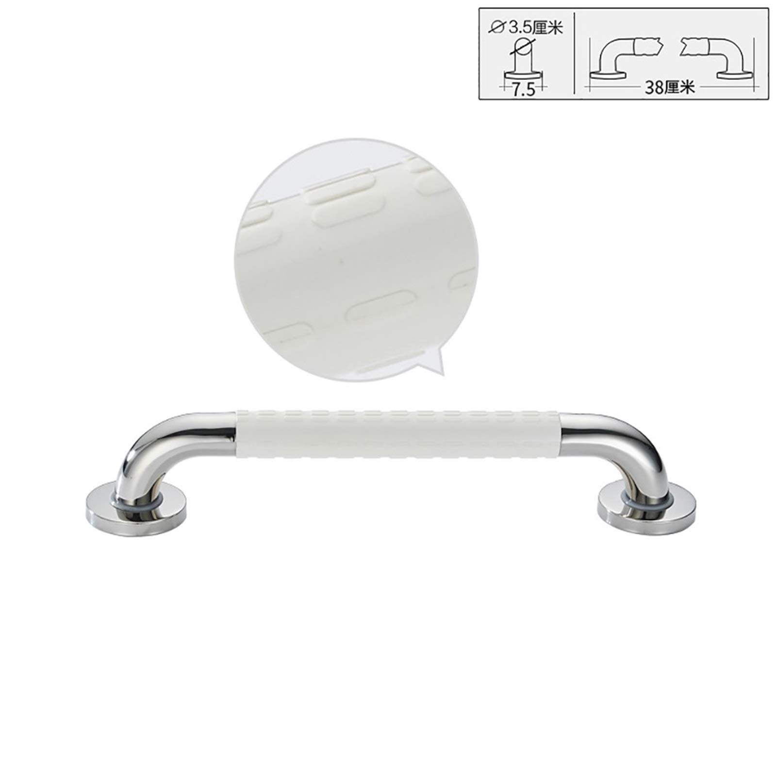 Barra de agarre, barra de seguridad para baño, barandilla antideslizante para ducha, reposabrazos montado en la pared para inodoro, cocina y pasamanos de escalera