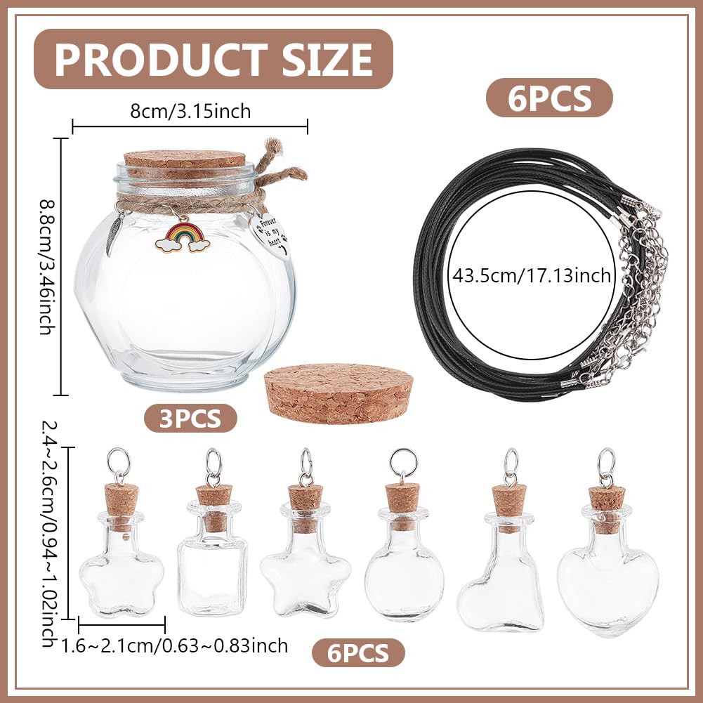 NBEADS 9 Pcs 2 Styles Memorial Fur Keepsake - Image 2
