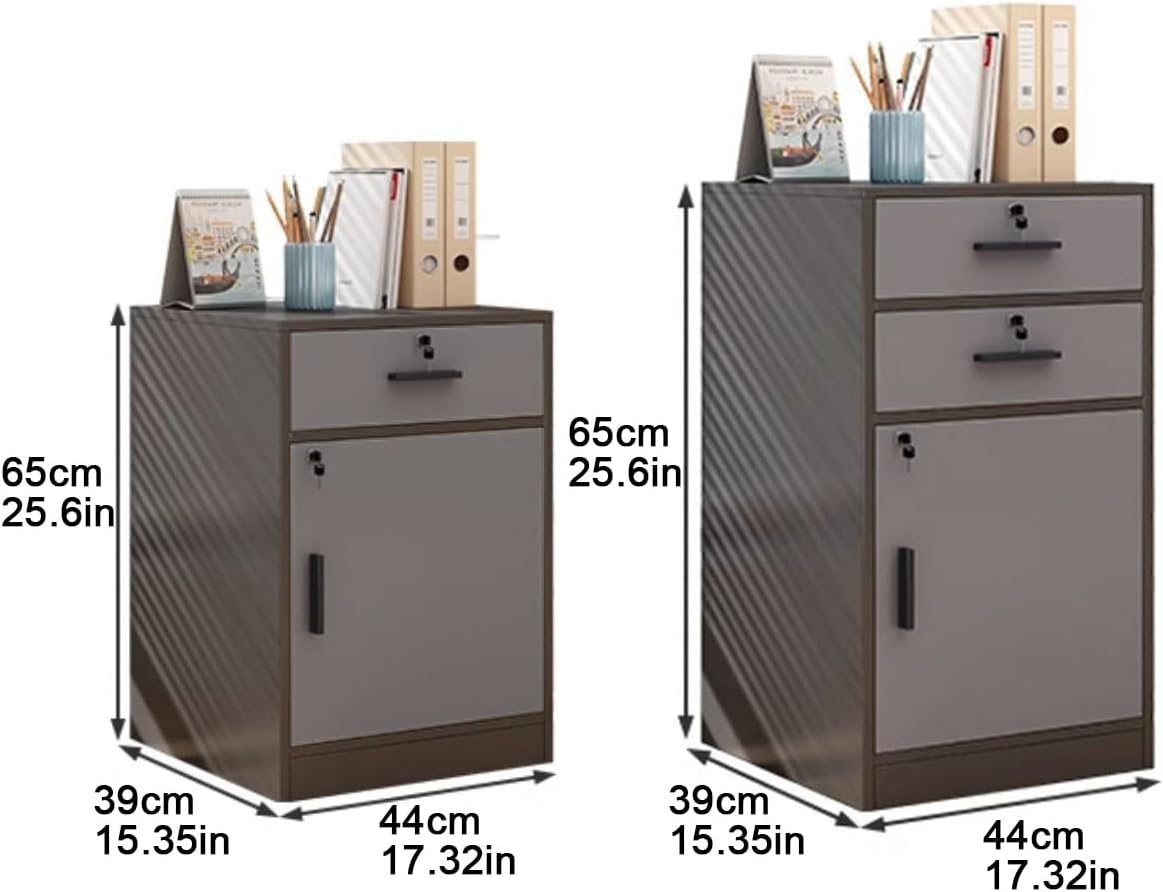 Home Office Cabinet Printer Stand,Vertical Filing Cabinets,Lockable Hanging File Storage Cabinet,Fits A4/Legal Size File Cabinet for Data Cabinet Under Desk Storage(2White)