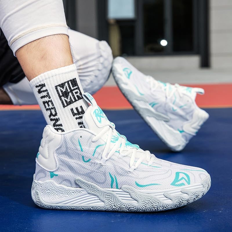 Womens Mens Basketball Shoes Breathable Fashion Athletic Sneakers Colorful Volleyball Lace Up Sport Training Shoe - Image 5