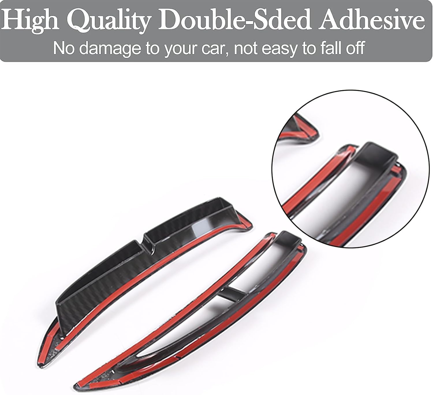 PIUGILH Car Fender Side Vents Cover Fit for Corvette C6 2005-2013 Exterior Accessories, ABS Fender Air Flow Intake Decorative Sticker Trim, Carbon Fiber Pattern, 2Pcs
