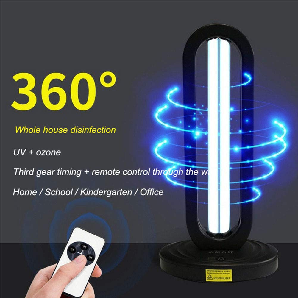 38W Lámpara de esterilización con ozono UV Tubo de luz de desinfección germicida médica de cuarzo UVC Luces de esterilización con luz germicida UVC,220v
