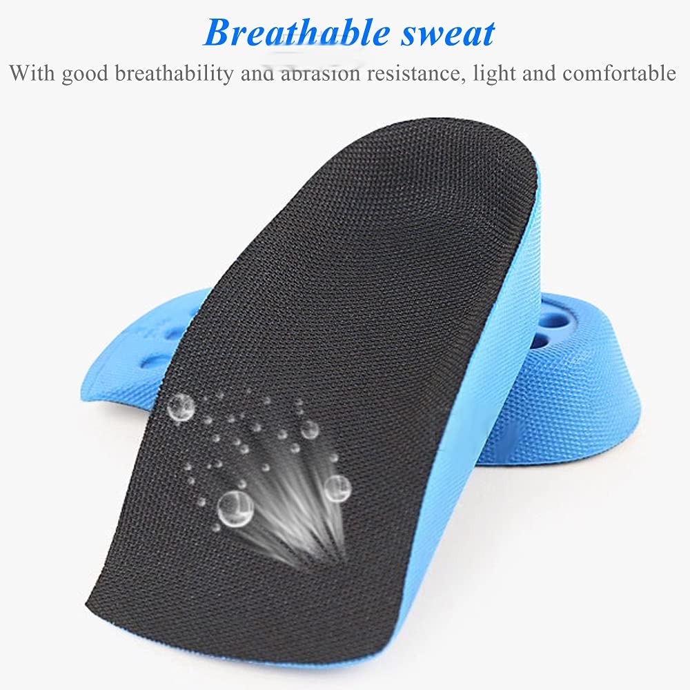 Shoe Insoles Invisible Height Increased Insole for Elevator Shoes Women Man Sports Heel Inserts Heightening Heel Lift Pad 2-4cm (Size : 4 cm) (3 cm)