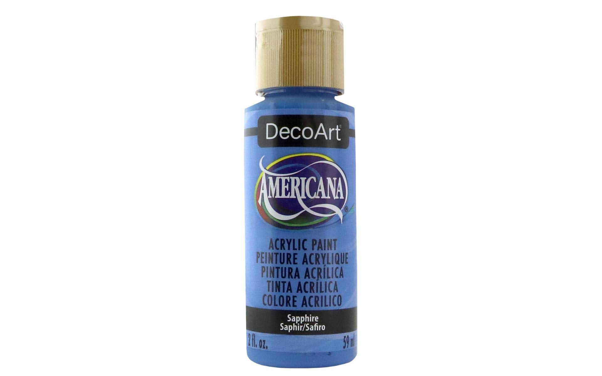 Deco Art Americana Acrylic Paint 2oz-Sapphire - Opaque
