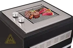 Churrasqueira Grill a Gás Cooktop de Embutir Diamond Premium Gás Natural Titan