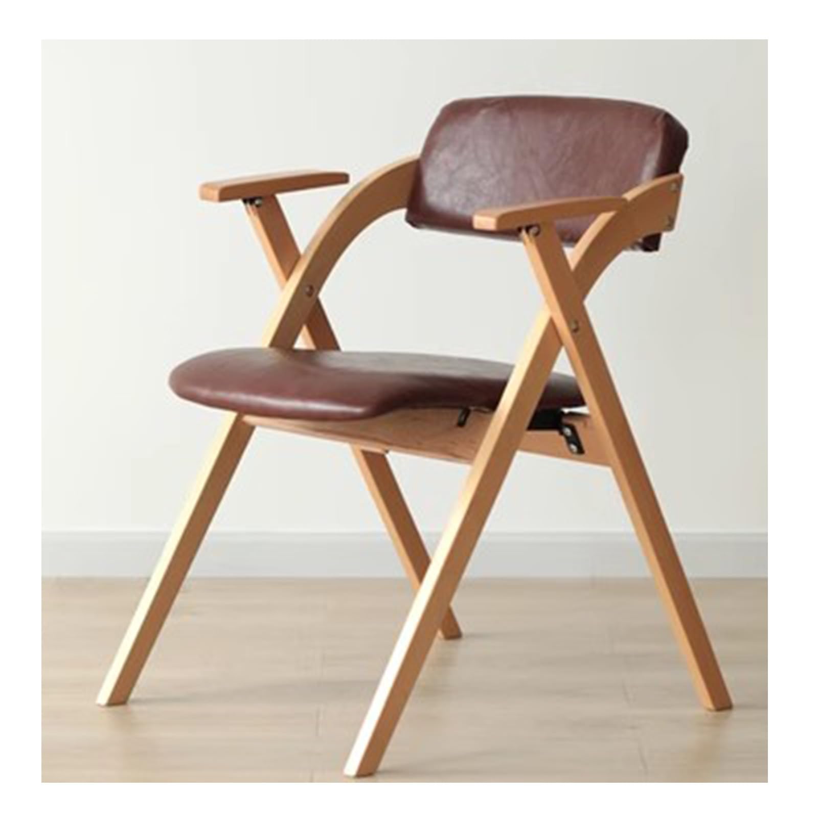 Amazon｜アーム付き布張りダイニングチェア、木製フレームと布張り