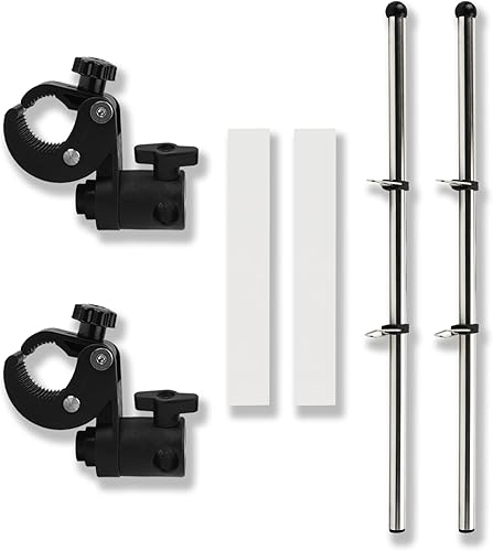 Miniatura 4 de Paquete de 2 banderas de barco con asta ajustable de bandera de barco, abrazadera de acero inoxidable 316 en poste de bandera, kit de montaje en