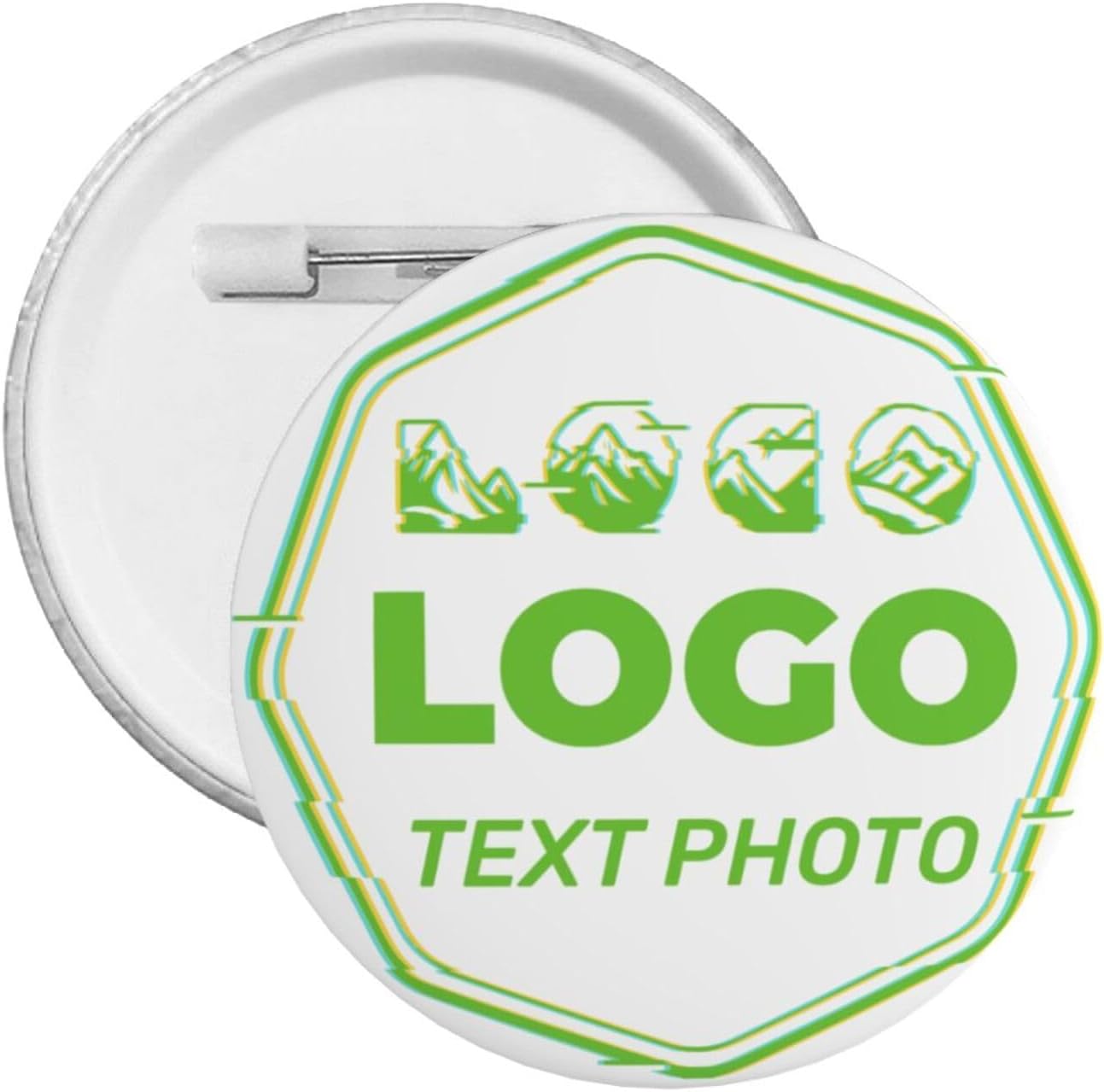 Bulk Custom Pins Custom Buttons Design Your Own Personalized Photo/Text/Logo Pins Button