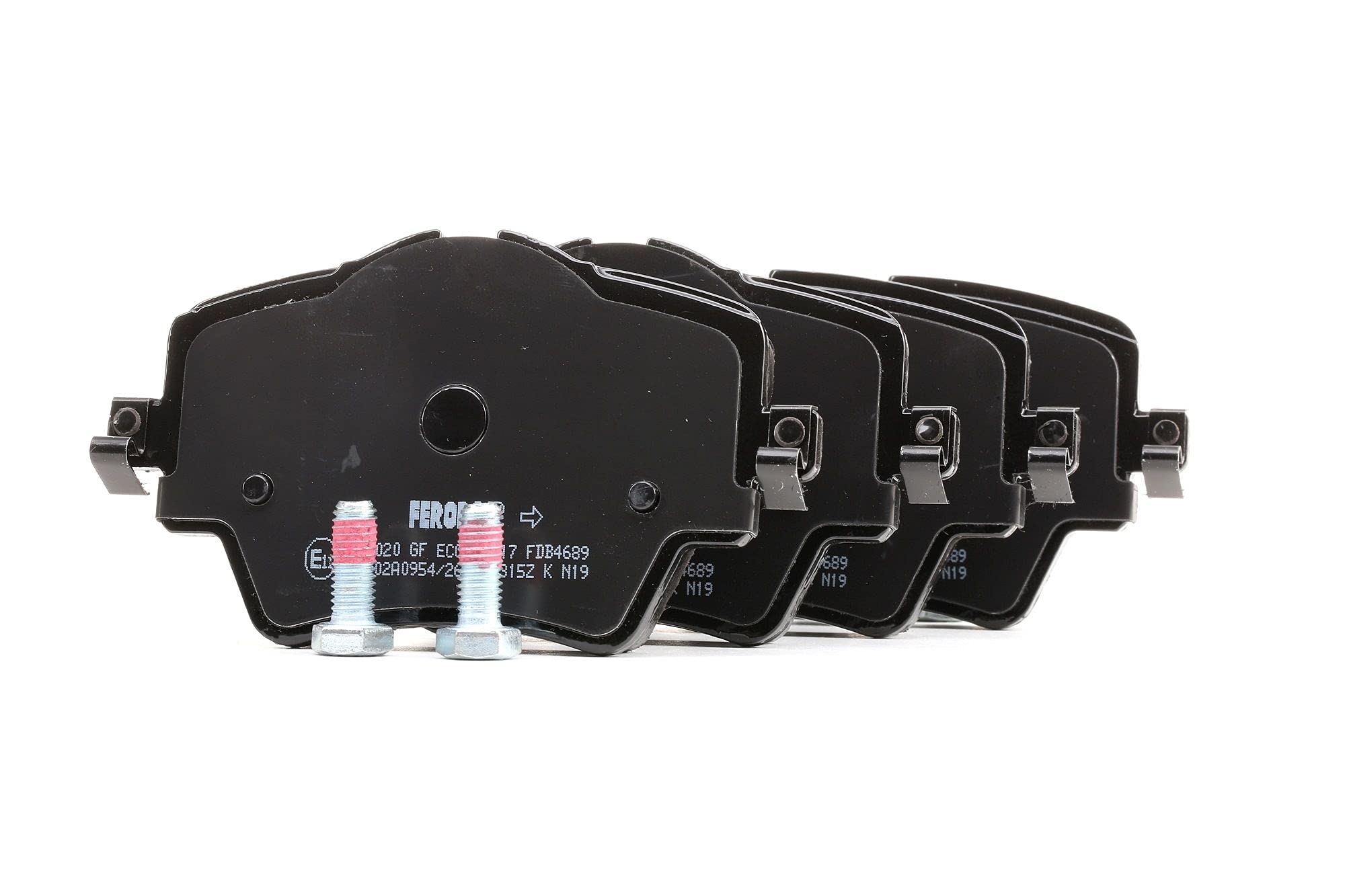 FERODO Juego de pastillas de freno Delantero preparado para indicador de desgaste con accesorios FDB4689 Juego de pastillas de freno Compatible con BMW 3 Touring G21, G81 5 Sedán G30, F90 X1 F48, MINI