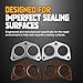 CNS Exhaust Manifold Gaskets Compatible with Subaru 2.0L 1.8L 2.5L FA20D EJ20 EJ22T EJ25 Turbo