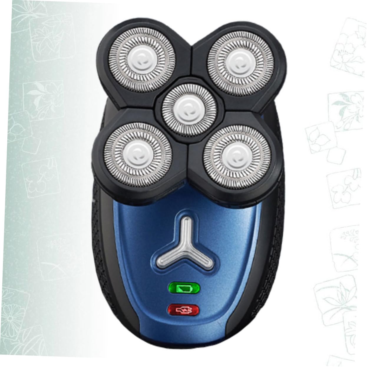 1 Set Rasoio Elettrico Ricaricabile Testine con Indicatore e Design per Lavaggio Diretto per Precisa