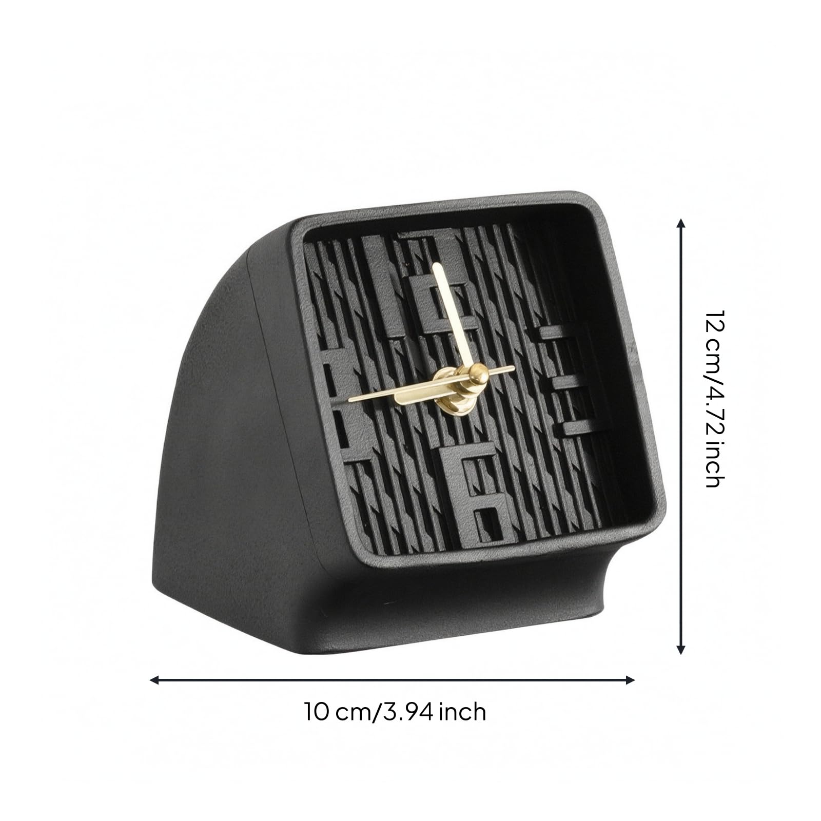 Baoblaze Reloj de Escritorio para Oficina Reloj de Mesa Reloj Analógico Reloj Decorativo Reloj de con Estructura Elegante y Lectura Precisa en Travertino E, Style to 6