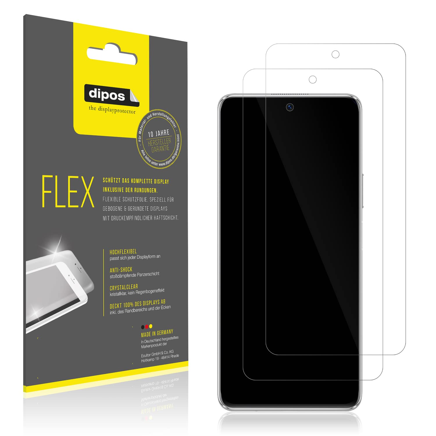 diposI 3x Screen Protector compatible with Huawei Nova 9 SE I 3D Full Cover Protective Film