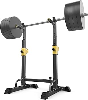 Amazon | バーベル スタンド 筋トレ ベンチプレスラック スクワット