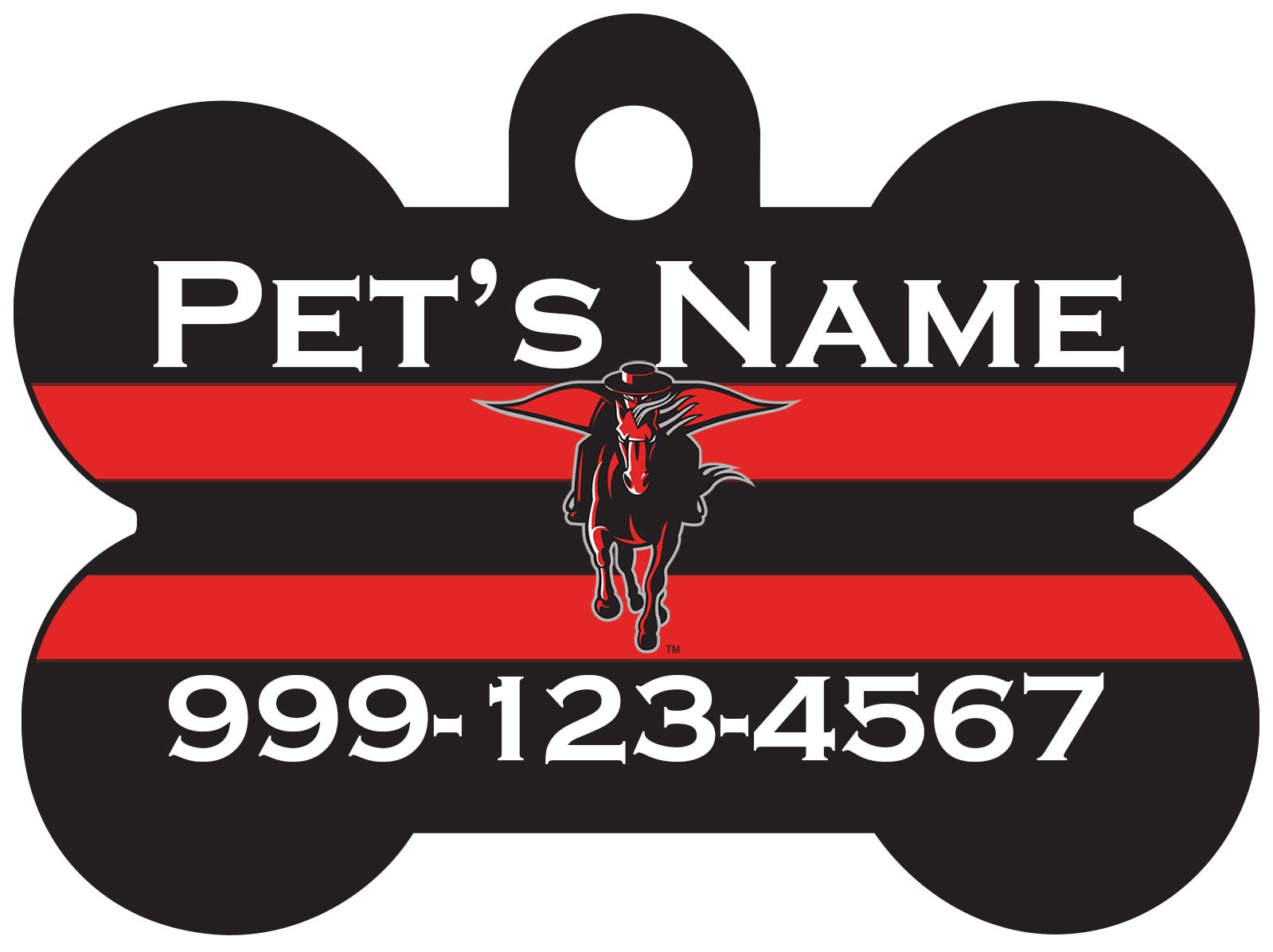 Texas Tech Red Raiders Pet Id Dog Tag | Officially Licensed | Personalized for Your Pet